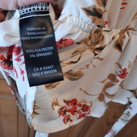 Lily Morgan floral 3/4 sleeve blouse - Picture 6 of 7